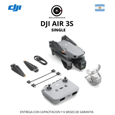 DJI Air 3S Single con control remoto RC-N2, batería y accesorios básicos incluidos