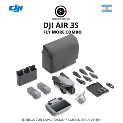 DJI Air 3S Fly More Combo con dron, control remoto RC2 Screen, baterías y accesorios completos