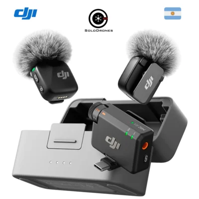 DJI Mic Mini con 2 transmisores, 1 receptor y estuche de carga – micrófonos inalámbricos para grabación profesional”