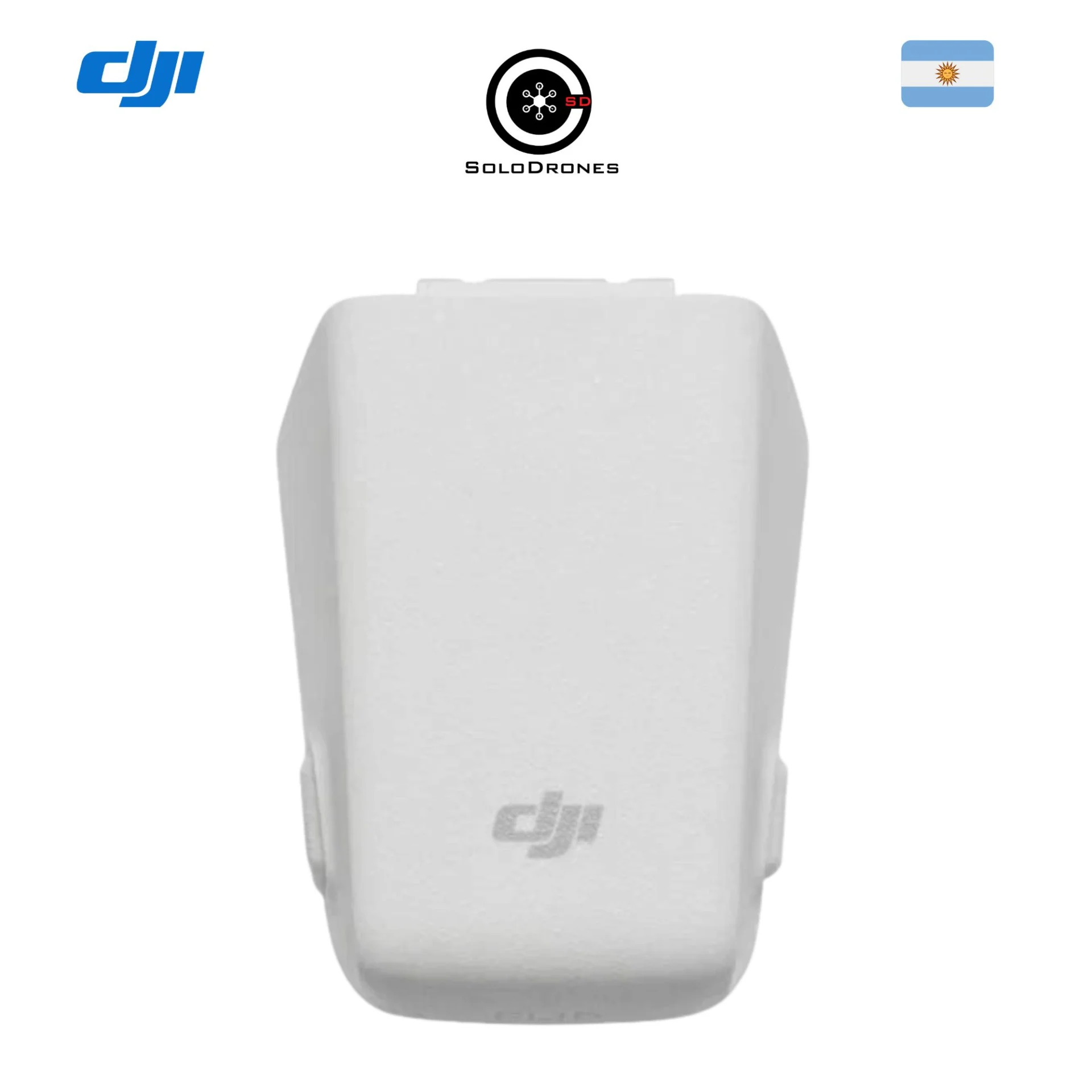 Batería DJI Flip instalada en dron – accesorio original para más autonomía de vuelo
