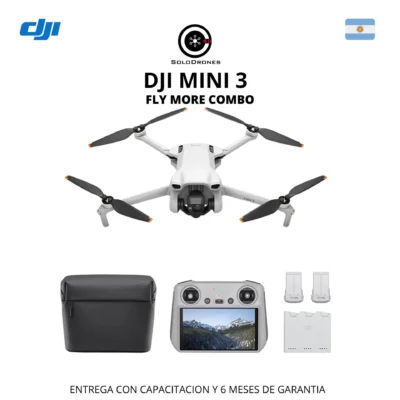 DJI Mini 3 Single con control remoto RC-N1, tres baterías, hub de carga y accesorios incluidos