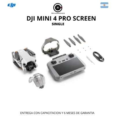 DJI Mini 4 Pro Single con control remoto RC-N2, tres baterías, hub de carga y accesorios incluidos